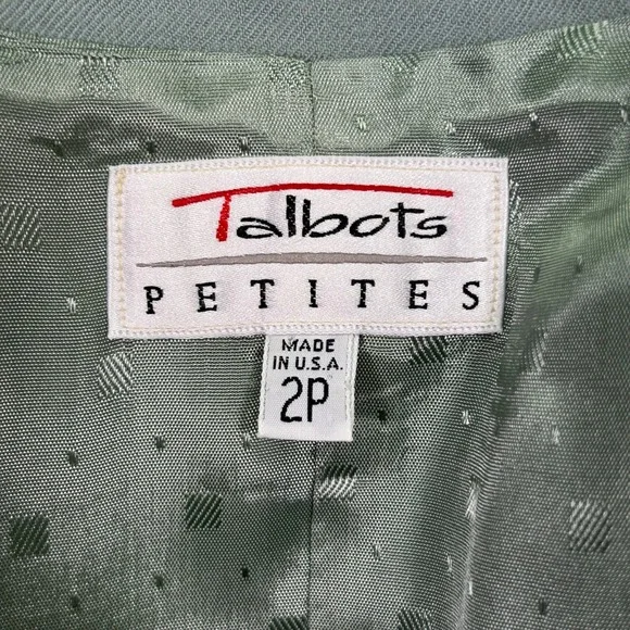 EUC Vintage Talbots Blazer Jacket Career Office Button Front Petite Size 2P - Picture 7 of 10